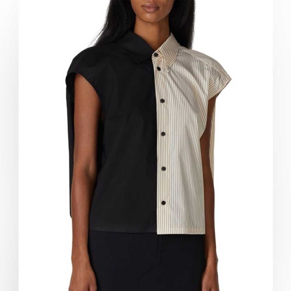 MM6 MAISON MARGIELA
Half & Half Deconstructed Shirt‎ size 36